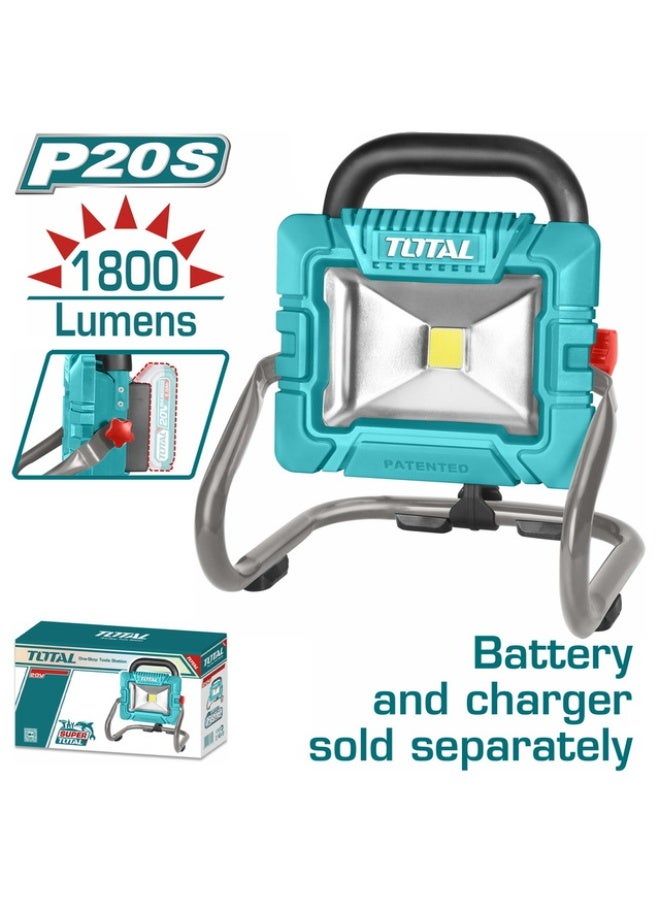 Portable 20V LED Floodlight – Battery and Charger Not Included